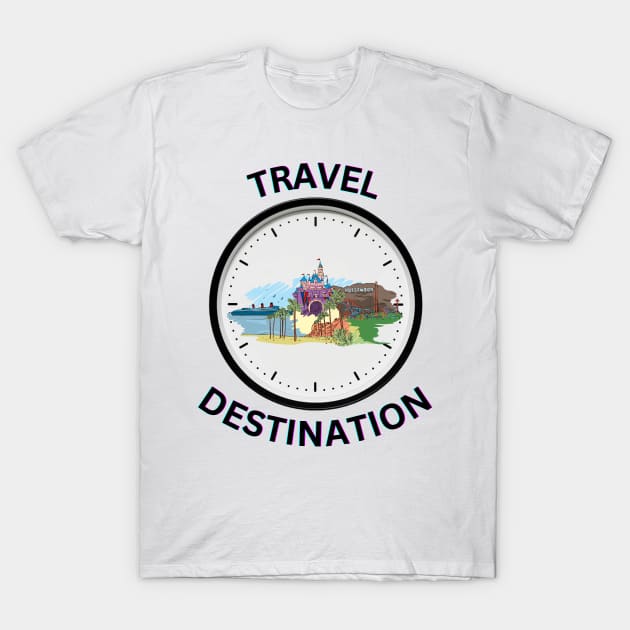 Travel to Hollywood Los Angeles T-Shirt by Voxen X